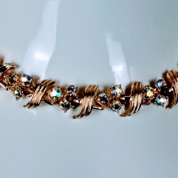 🎉2XH.P. CORO Aurora Borealis Necklace/Earrings Vintage - Picture 9 of 9